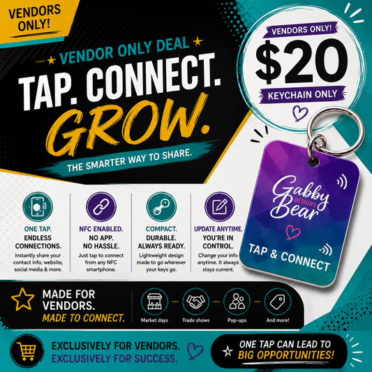 VENDOR DEAL | QOD Tap & Connect Event $20 bundle - Digital Business Profile(lifetime) + 1 NFC Keychain (Copy)